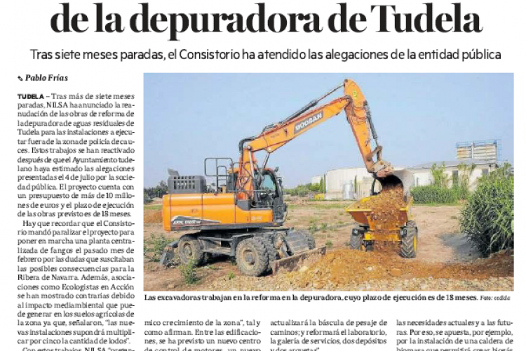 Fotografía del pantallazo de la noticia en la edición impresa de Diario de Noticias