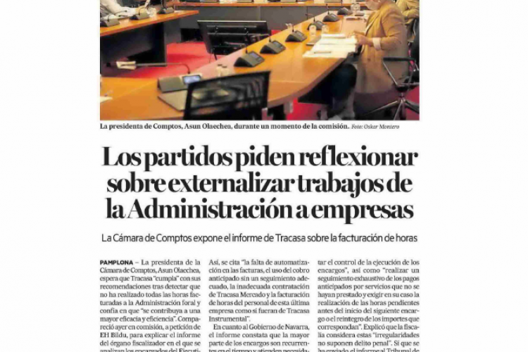 Noticia en la edición impresa del Diario de Navarra