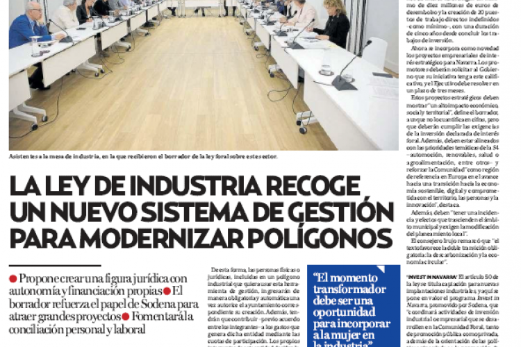 Fotografía del pantallazo de la noticia en la edición impresa de Diario de Noticias