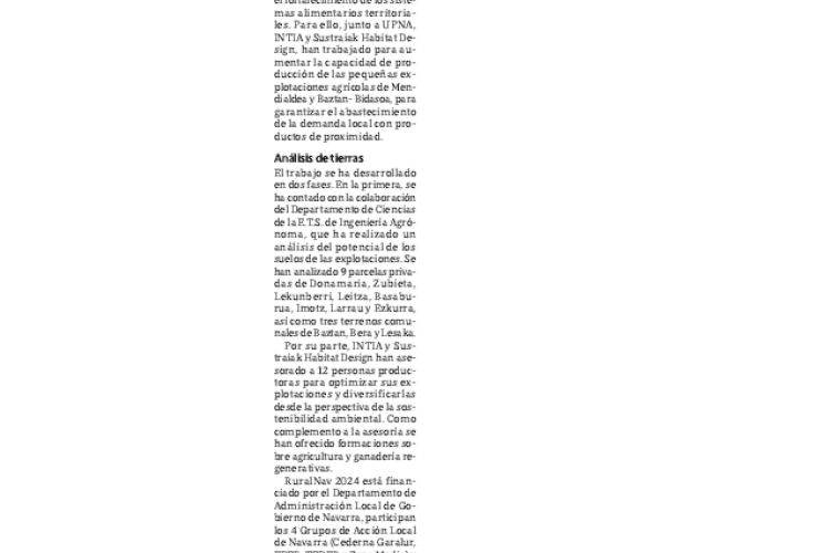 Fotografía del pantallazo de la noticia en la edición impresa de Diario Vasco