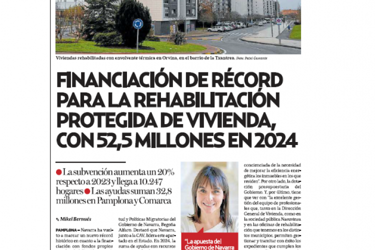 Fotografía del pantallazo de la noticia en la edición impresa de Diario de Noticias 
