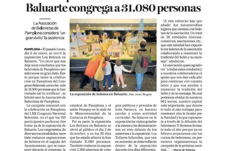 Fotografía del pantallazo de la noticia en la edición impresa de Diario de Noticias 