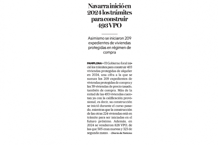 Fotografía del pantallazo de la noticia en la edición impresa de Diario de Noticias 