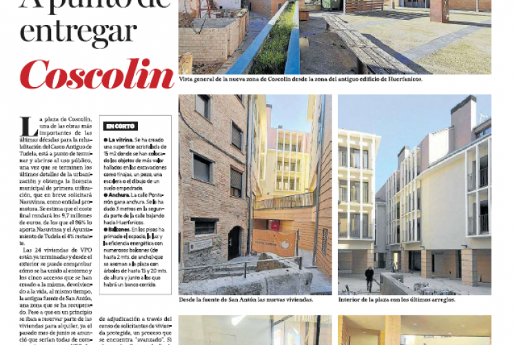 Fotografía del pantallazo de la noticia en la edición impresa de Diario de Noticias 