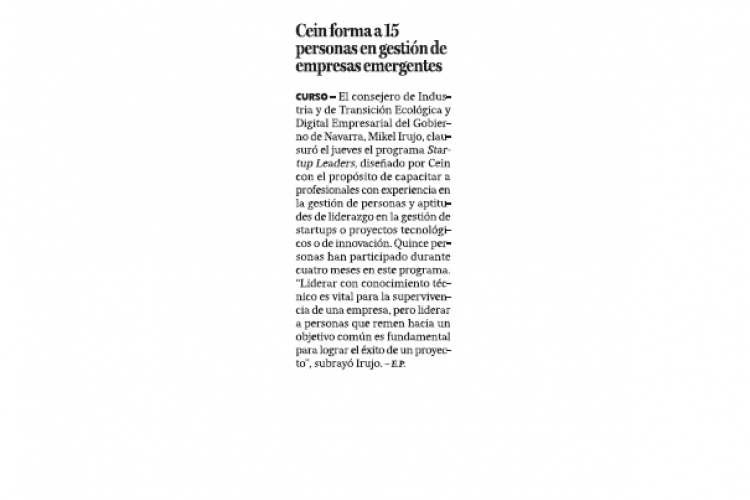 Fotografía del pantallazo de la noticia en la edición impresa de Diario de Noticias 