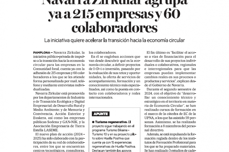 Fotografía del pantallazo de la noticia en la edición impresa del Diario de Noticias
