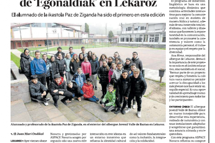 Fotografía del pantallazo de la noticia en la edición impresa de Diario de Noticias