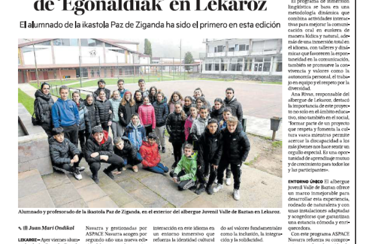 Fotografía del pantallazo de la noticia en la edición impresa de Diario de Noticias