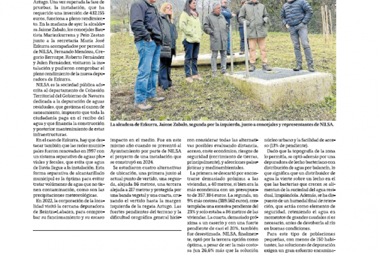 Fotografía del pantallazo de la noticia en la edición impresa del Diario de Noticias 