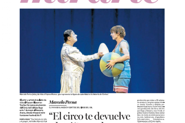 Fotografía del pantallazo de la noticia en la edición impresa de Diario de Noticias 