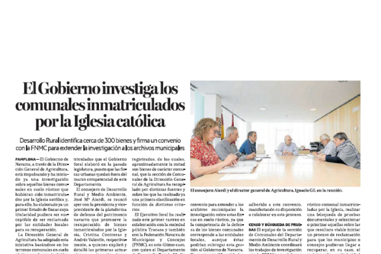 Fotografía del pantallazo de la noticia en la edición impresa de Diario de Noticias 