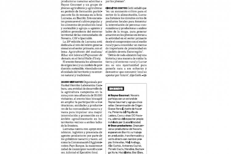 Fotografía del pantallazo de la noticia en la edición impresa de Diario de Noticias 