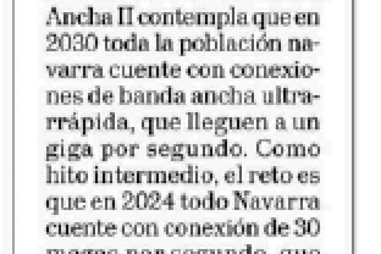 Noticia en la edición impresa del Diario de Navarra