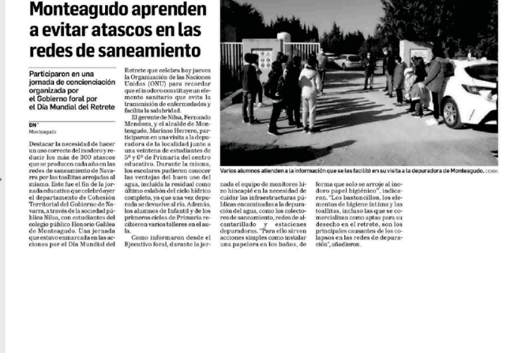 Noticia en la edición impresa del Diario de Navarra