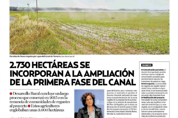 Noticia en la edición impresa del Diario de Noticias