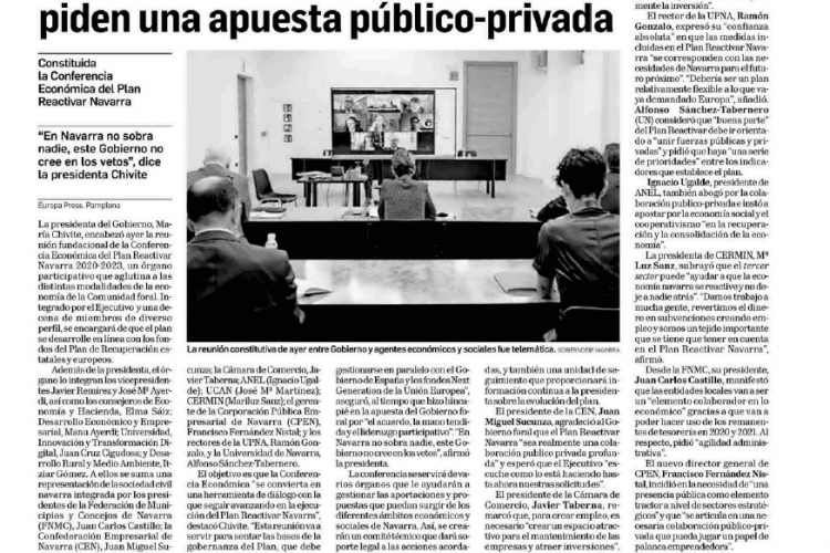 Noticia en la edición impresa del Diario de Navarra