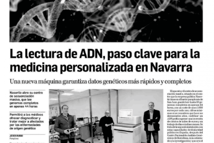 Noticia en la edición impresa del Diario de Navarra