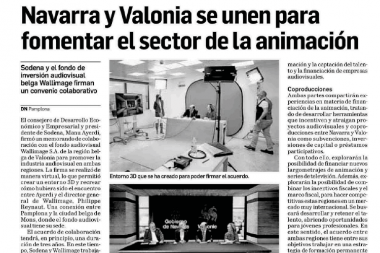 Noticia en la edición impresa del Diario de Navarra