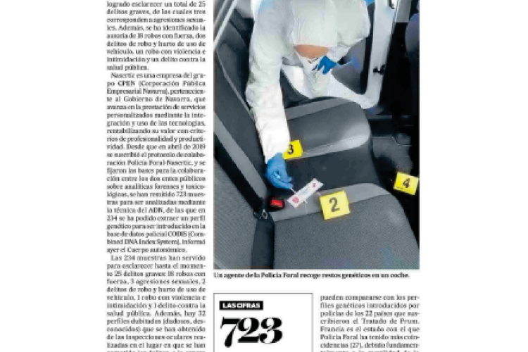 Noticia en la edición impresa del Diario de Noticias