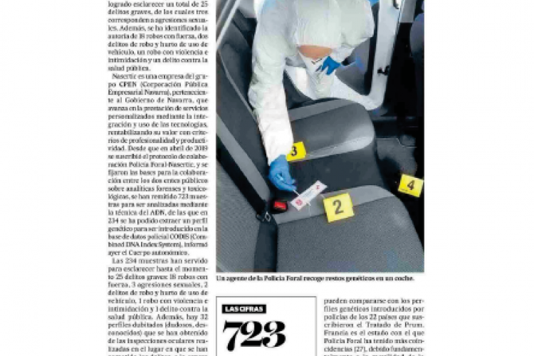 Noticia en la edición impresa del Diario de Noticias