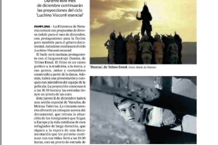 Noticia en la edición impresa del Diario de Noticias
