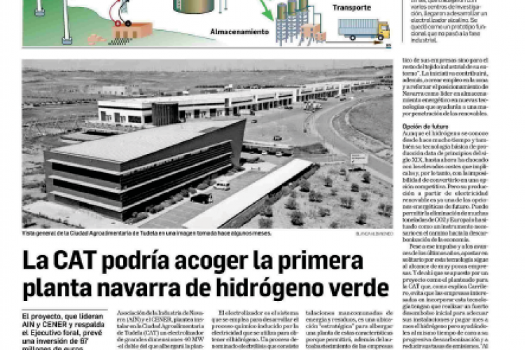 Noticia en la edición impresa del Diario de Navarra