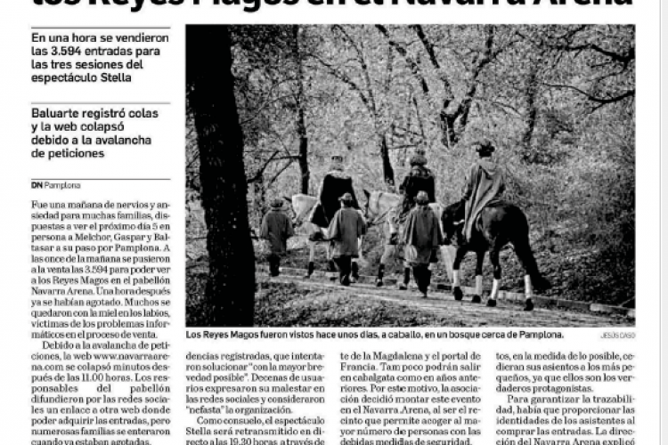 Noticia en la edición impresa del Diario de Navarra