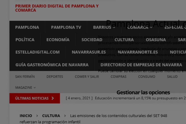 Noticia en la edición digital de Pamplona Actual