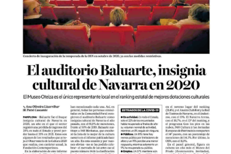Fotografía del pantallazo de la noticia en la edición impresa del Diario de Noticias