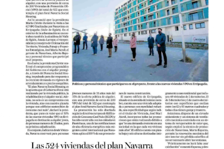 Fotografía del pantallazo de la noticia en la edición impresa del Diario de Noticias