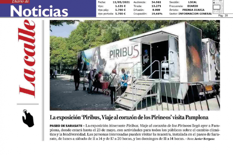 Fotografía del pantallazo de la noticia en la edición impresa del Diario de Noticias