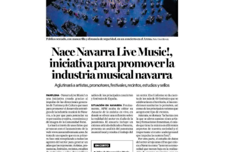 Fotografía del pantallazo de la noticia en la edición impresa del Diario de Noticias