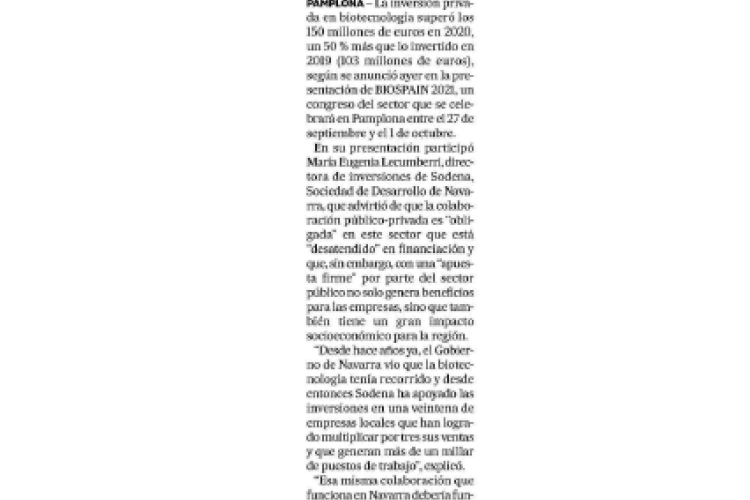Fotografía del pantallazo de la noticia en la edición impresa del Diario de Noticias