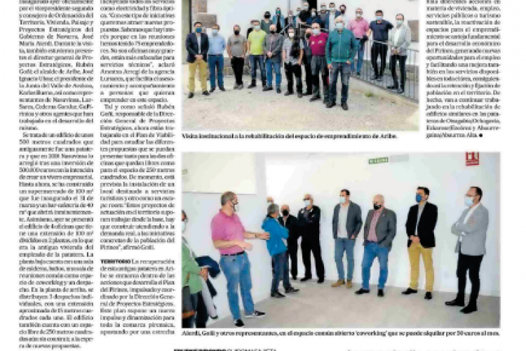 Fotografía del pantallazo de la noticia en la edición impresa del Diario de Noticias