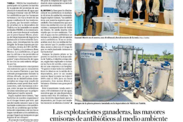 Fotografía del pantallazo de la noticia en la edición impresa del Diario de Noticias