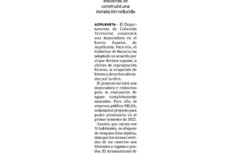 Fotografía del pantallazo de la noticia en la edición impresa del Diario de Noticias