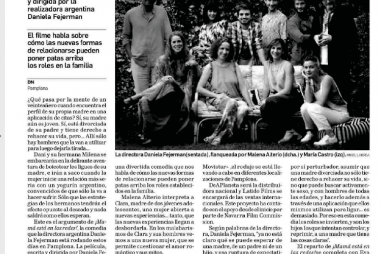 Fotografía de la noticia en la edición impresa del Diario de Navarra