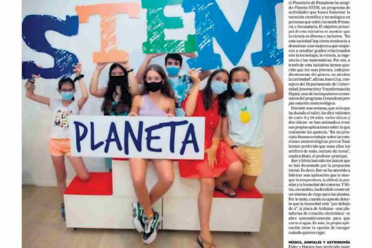 Fotografía del pantallazo de la noticia en la edición impresa del Diario de Noticias