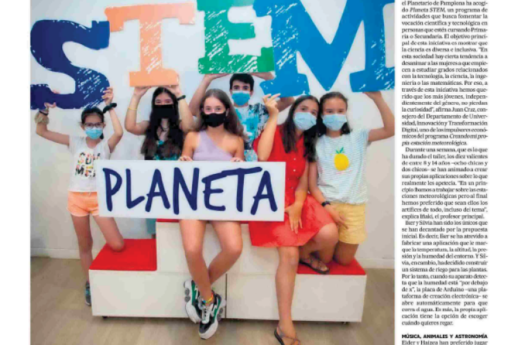 Fotografía del pantallazo de la noticia en la edición impresa del Diario de Noticias