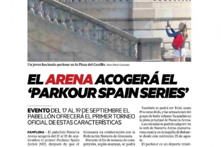 Fotografía del pantallazo de la noticia en la edición impresa del Diario de Noticias