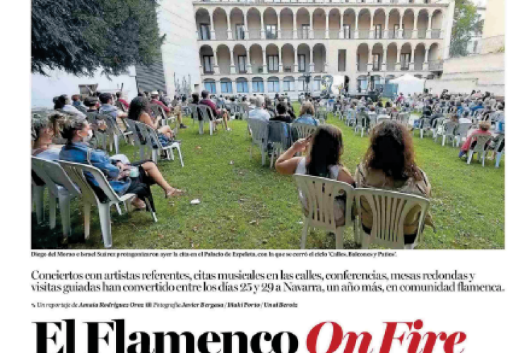 Fotografía del pantallazo de la noticia en la edición impresa del Diario de Noticias