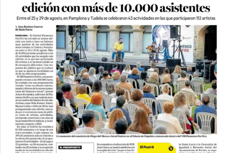 Fotografía del pantallazo de la noticia en la edición impresa del Diario de Noticias