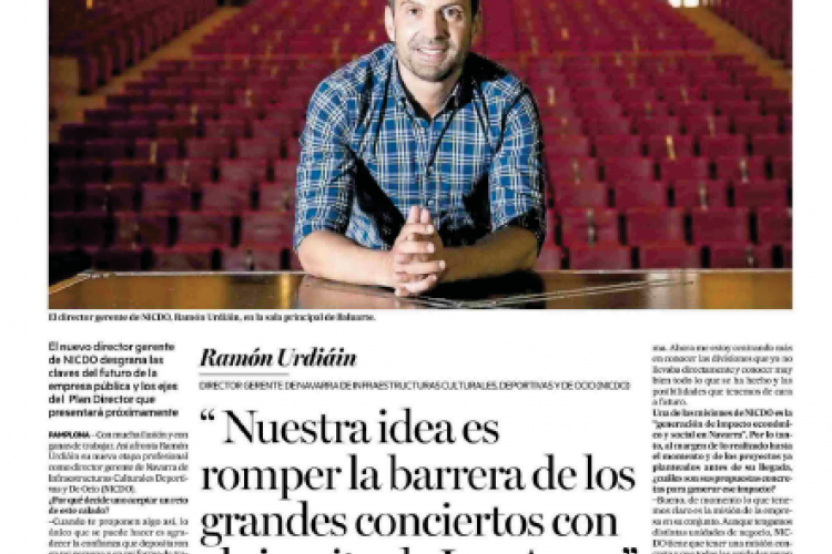 Fotografía del pantallazo de la noticia en la edición impresa del Diario de Noticias