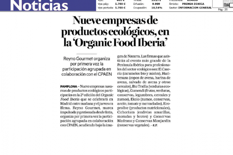 Fotografía del pantallazo de la noticia en la edición impresa del Diario de Noticias