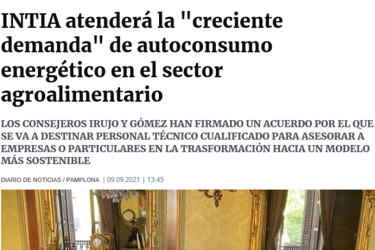 Fotografía del pantallazo de la noticia en la edición online del Diario de Noticias