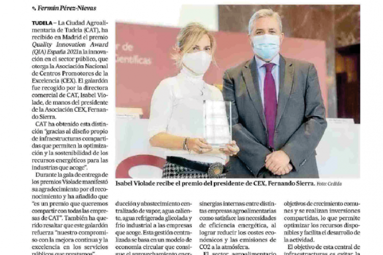 Fotografía del pantallazo de la noticia en la edición impresa del Diario de Noticias.