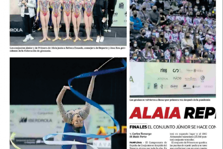 Fotografía del pantallazo de la noticia en la edición impresa del Diario de Noticias.