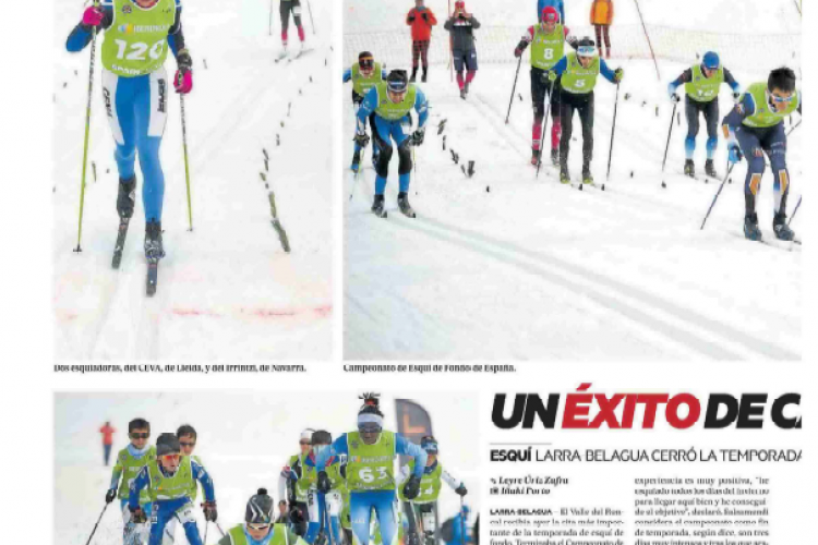 Fotografía del pantallazo de la noticia en la edición impresa del Diario de Noticias 