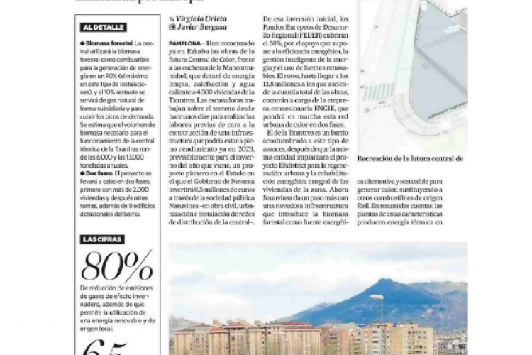 Fotografía del pantallazo de la noticia en la edición impresa del Diario de Noticias 