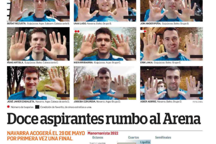 Fotografía del pantallazo de la noticia en la edición impresa del Diario de Navarra